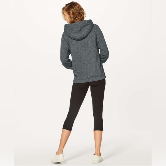 Lululemon Warm For Winter Hoodie - Heathered Speckled Black / Black - Picture 3 of 7
